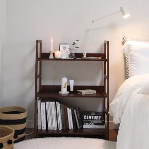 원목 3단 사다리 수납선반 700 2color