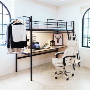 일루일루 코모드i 올인원 책상형 벙커침대+볼라텍스폼(S)