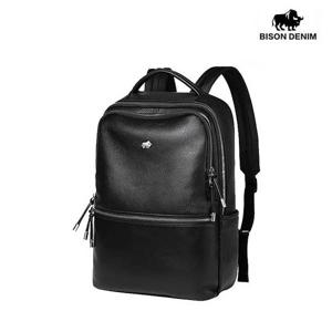 바이슨데님 남자 수제가죽 13인치 노트북 백팩 가방 N20204-1B