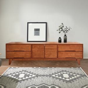 올림푸스 원목 티비다이 서랍장 선반 TV 거실장 문갑형 2000