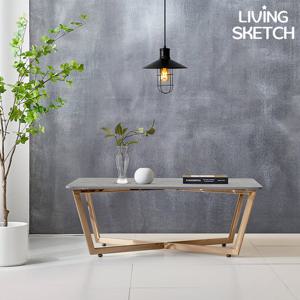 [리빙스케치] 루이비체 900 포세린 세라믹 거실테이블[착불]좌식 소파테이블