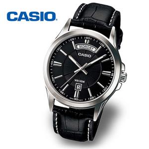 [정품] CASIO 카시오 MTP-1381L-1A 야광 남성 수능 가죽시계