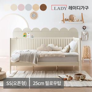 레이디가구 스칸딕 로맨틱 원목침대 데이베드(오픈형)_필로우25