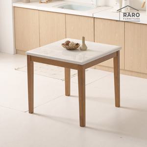 라로퍼니처 헤이즐 800 천연 대리석 2인 원목 식탁 2인용 테이블