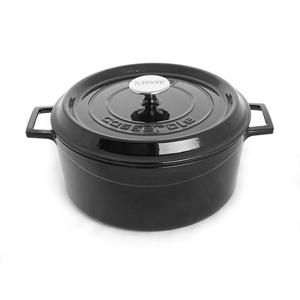 라바 원형 주물냄비 28cm 블랙