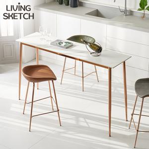 [리빙스케치] 세라비체 1600 통세라믹 바테이블[착불]높은 홈바 창가테이블