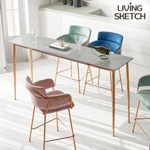 [리빙스케치] 세라비체 1800 통세라믹 홈바 테이블[착불]폭좁은 베란다 테이블