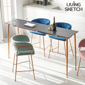 [리빙스케치] 세라비체 1800 통세라믹 바테이블[착불]아일랜드식탁 업소용 테이블