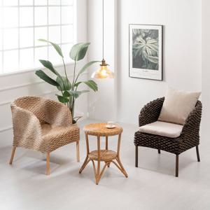 에보니아 비치 바나나 암체어 인테리어 라탄의자 천연소재