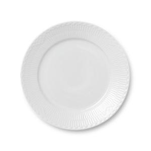 로얄코펜하겐 화이트 플루티드 하프레이스 접시 22cm