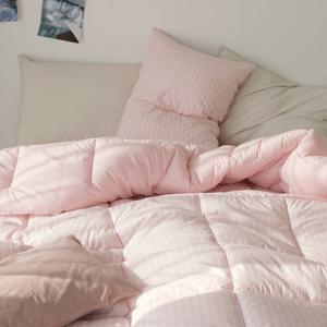 [파르페by알레르망] 스테디 40수 워싱면 차렵이불 (핑크) Q