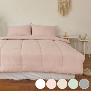 [올리비아데코] 시몽 M2 알러지케어 워싱 차렵이불세트(Q)