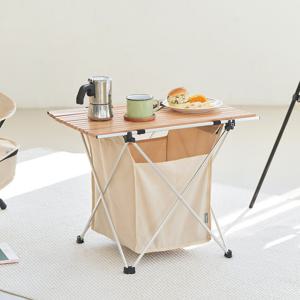 [앰플러스캠프] 존 경량 테이블 / 우드 접이식 캠핑테이블