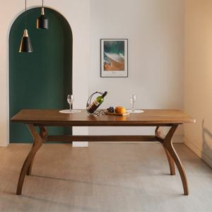 에보니아 앤틀러 원목 6인용 식탁 테이블 1800