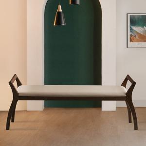 에보니아 앤틀러 원목 6인용 식탁 벤치 1500