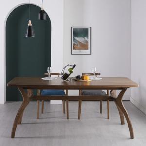 에보니아 앤틀러 원목 6인용 식탁 세트 (의자A형6)