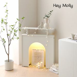 헤이몰리 다이아나 LED 아치형 인테리어 장식 벽난로 콘솔