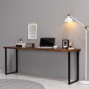 [에보니아 코나 멀바우 철제책상테이블 2000x500