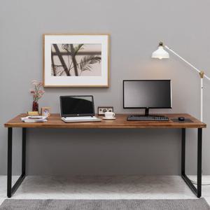 [에보니아 코나 멀바우 철제책상테이블 2000x900