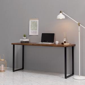 [에보니아 코나 멀바우 철제책상테이블 1600x500