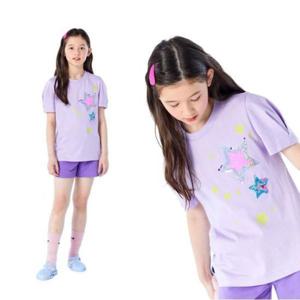 [피터젠슨]피터젠슨 아동 스팽글 티셔츠 팬츠 세트 (PRM11ST24G_VI)