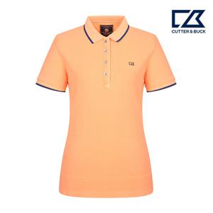 [커터앤벅] 여성 코튼 배색 카라 반팔티셔츠 12-172-201-52-35