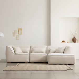 루멜3인+카우치 스타일클린 워셔블 패브릭소파 [BS949]