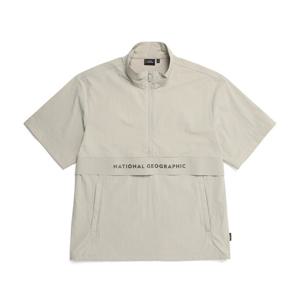 내셔널지오그래픽 N232UFT810 여름 반팔 아노락 집업 BEIGE