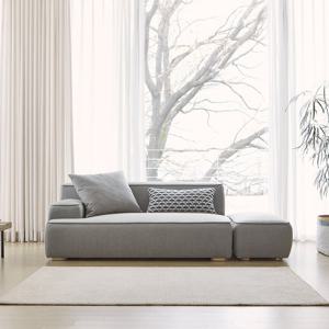 [버즈가구] 라트모 2인+스툴 아쿠아케어 패브릭소파 [AK27]