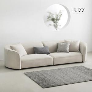 [버즈가구] 허그 4인용 아쿠아케어 패브릭소파 [AK55]