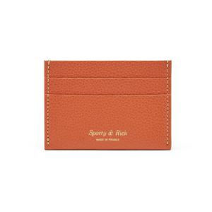 스포티앤리치 AC743CO CORAL 로고 그레인 카드지갑