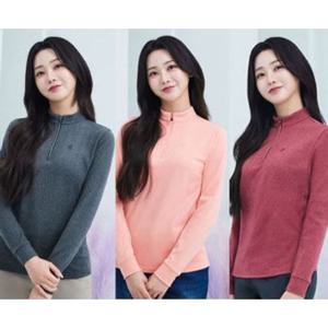 [콜핑]LD08 여성 겨울 신축성좋은 멜란지  집업 기모등산티 KVT0278W