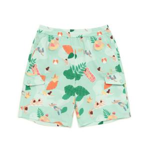 내셔널지오그래픽 키즈 K232UHP610 패턴 시어서커 반바지 MINT