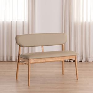 헤이미쉬홈 엘로이 2인용 고무나무 원목 벤치 의자 1000