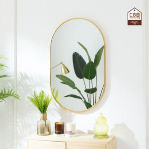 이안 세면대 현관 인테리어 알루미늄 타원형 거울