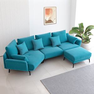 위메종 펜타곤 반카우치형 4인 사하라 패브릭 쇼파