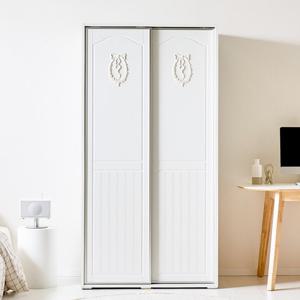 슬라이딩원 올화이트 쉐비 E0 옷장 1000