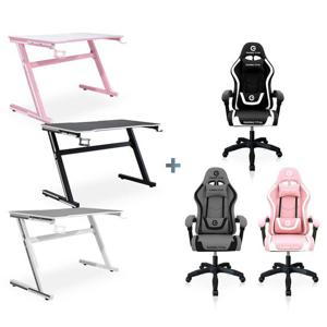 Z타이탄+라이트 G-지타이탄 게이밍 책상 의자 세트 1200 발받침X