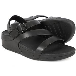 핏플랍 스키니 II 레더 블랙 여성 백 스트랩 샌들 (J18-001)