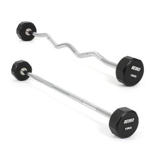 아리프 12각 고정 직선바 컬바 15kg 바벨 원판 홈짐