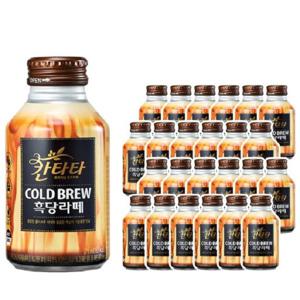 롯데 칸타타 콜드브루 흑당라떼 275ml x24 무