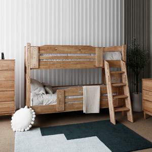 [블랙러버] AA형 튼튼 원목 깔판 2층침대 SS