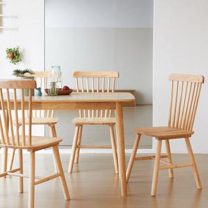 베스트리빙 아슬란 토토 4인(1200) 원목 테이블 식탁 세트/의자 4개