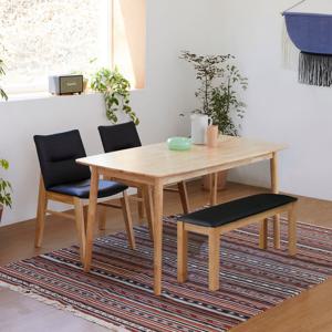 베스트리빙 아슬란 빈츠 4인(1500) 원목 식탁 테이블 세트/벤치형