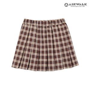 [에어워크주니어] 체크 패턴 플리츠 스커트