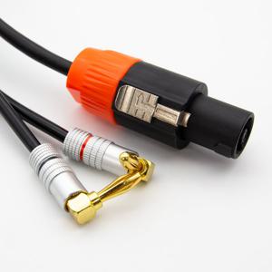 HDTOP 국산 스피콘 TO 꺾임 바나나 블랙 50C 스피커케이블 20M HT-TP184