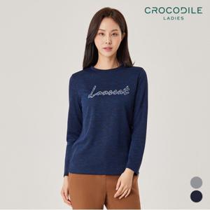 [크로커다일레이디] 호피레터링라운드티셔츠_CLAWTS905