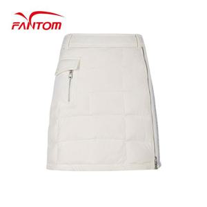 [팬텀] 여성 니트 패치 구스 다운 큐롯 스커트 221C4PC357_WH