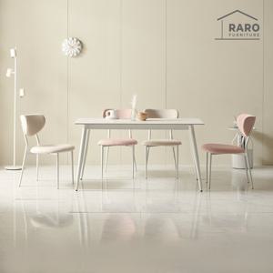 라로퍼니처 비오뜨 1400 포세린 통 세라믹 4인 식탁 세트 (식탁+의자4)