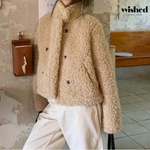 데일리 하이넥 뽀글이 버튼 포인트 자켓 (WIADJK026)